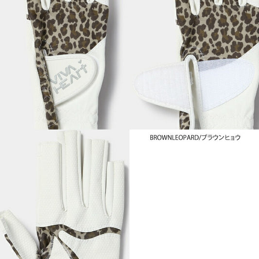 VIVA HEART ビバハート レディース 両手プリントgolfグローブ ネイルカット 013-92860