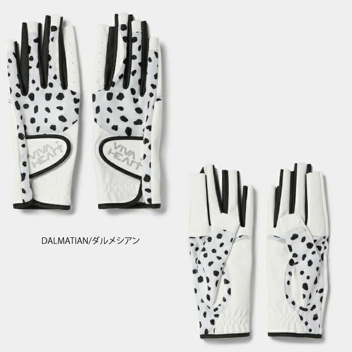 VIVA HEART ビバハート レディース 両手プリントgolfグローブ ネイルカット 013-92860
