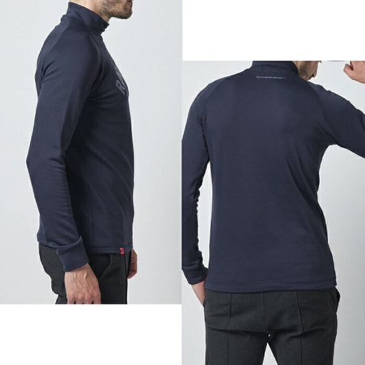 Rosasenロサーセン メンズ ラグウォームベア天竺裏起毛長袖ハイネック ストレッチ 044-29012