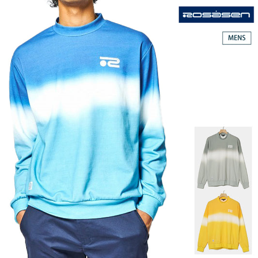 Rosasenロサーセン メンズ T/C裏毛グラデーションプリントスウェット 吸水速乾 044-38311