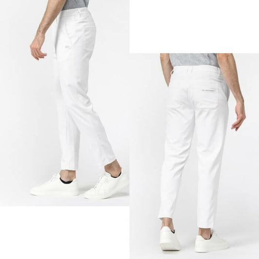 Rosasenロサーセン ゴルフウェア メンズ アンクルパンツ ドビーストレッチ9分丈パンツ UVケア 接触冷感 吸水速乾 044-71411