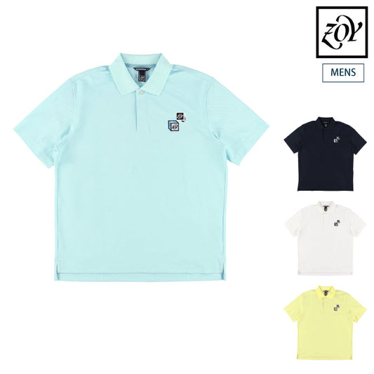 ZOY ゾーイ メンズ MENS ストレッチ鹿の子 半袖シャツ 抗菌防臭機能 071432022