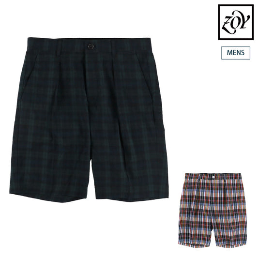 ZOY ゾーイ メンズ MENS クールマックスサッカー ハーフパンツ 071432420