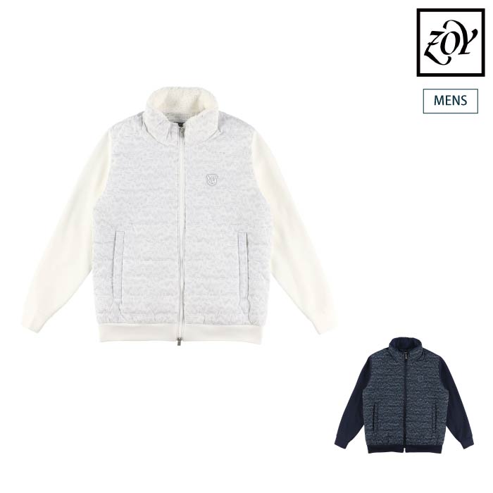 ZOY ゾーイ メンズ MENS レイヤーロゴプリント シンセティックダウンブルゾン 071434113