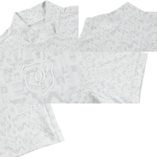 ZOY ゾーイ ゴルフシャツ 半袖 ゴルフウェア メンズ MENS レイヤーロゴプリント ベア天竺 半袖シャツ 抗菌防臭 071442001