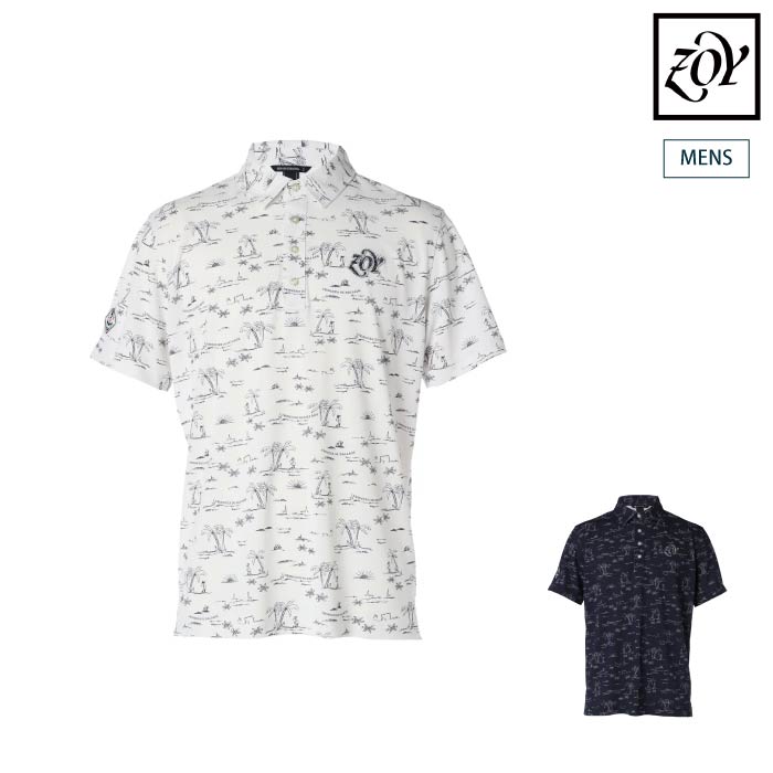 ZOY ゾーイ ゴルフポロシャツ 半袖 ゴルフウェア メンズ MENS