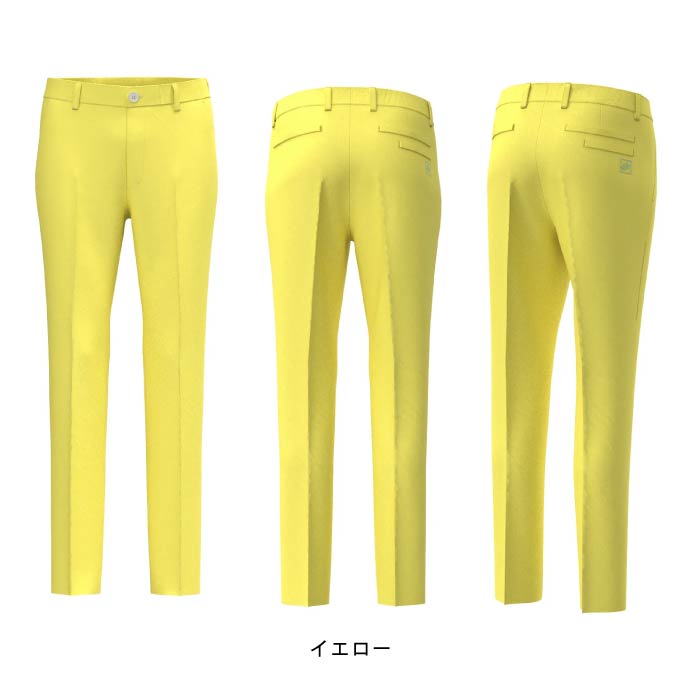 ZOY ゾーイ ゴルフウェア メンズ MENS ガーメントダイリサイクルストレッチ ロングパンツ ストレッチ 防透 UVカット 接触冷感 防シワ 071452402