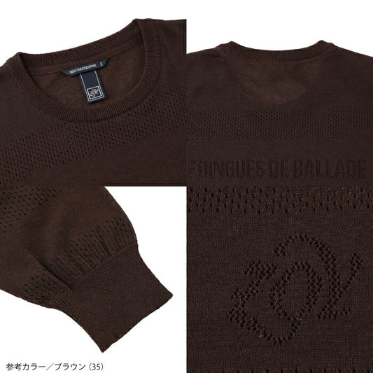 ZOY ゾーイ ゴルフウェア メンズ MEN メッシュボーダー 長袖セーター シンプルデザイン 日本製 071462704