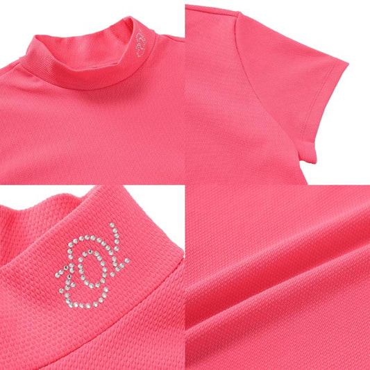 ZOY ゾーイ ゴルフウェア レディース WOMENS ポリエステルポップコーンニット 半袖シャツ ストレッチ 吸水速乾 071652004