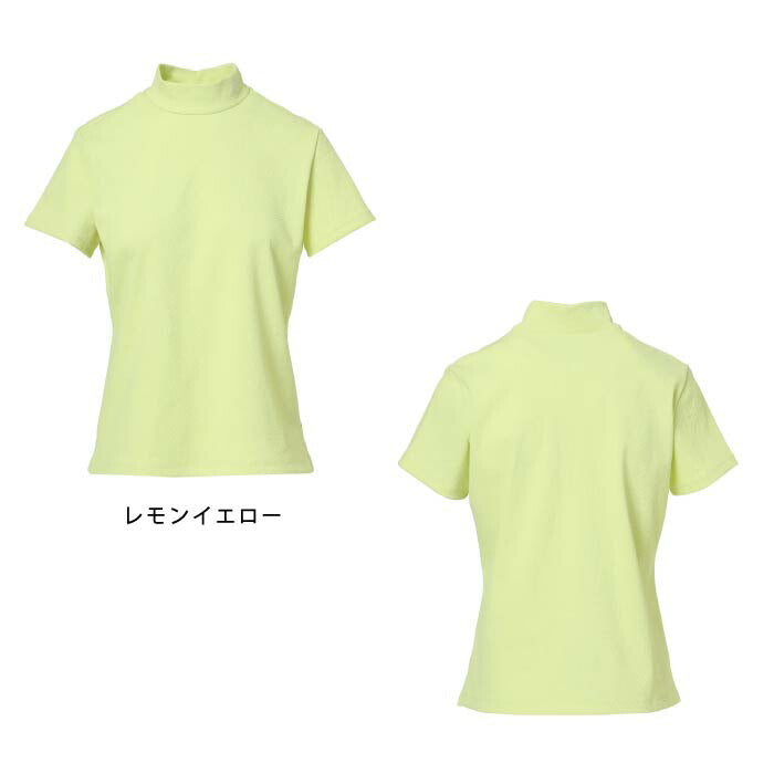 ZOY ゾーイ ゴルフウェア レディース WOMENS ポリエステルポップコーンニット 半袖シャツ ストレッチ 吸水速乾 071652004