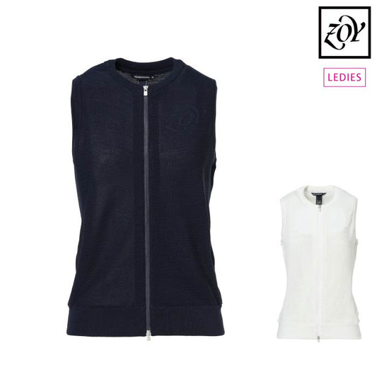 ZOY ゾーイ ゴルフウェア レディース WOMENS プルーフプラスエコアルファ ニットベスト 撥水 071652704