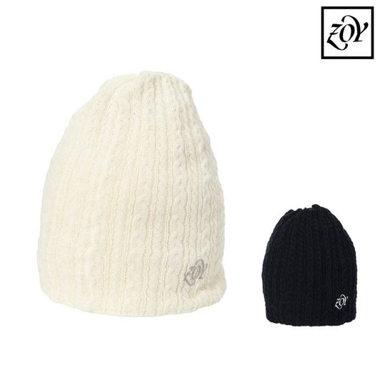 ZOY ゾーイ ゴルフウェア メンズ レディース UNISEX スクリューニットキャップ 帽子 ネックウォーマー 2WAY仕様 撥水加工 071799844