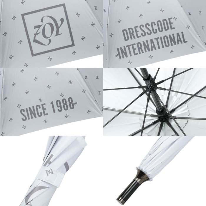 ZOY ゾーイ ゴルフウェア メンズ レディース UNISEX Z小紋柄 ゴルフ傘 UVカット 遮光 軽量 071799876