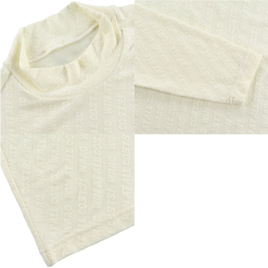 WAAC ワック メンズ MENS ロゴエンボス起毛JQD 長袖モックネック 072234030