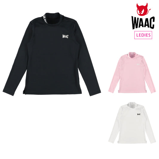 WAAC ワック レディース WOMENS BASICベア天竺 長袖モックネック 072234053