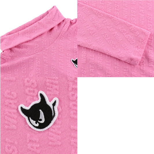 WAAC ワック レディース WOMENS ロゴエンボス起毛JQD 長袖モックネック 072234080