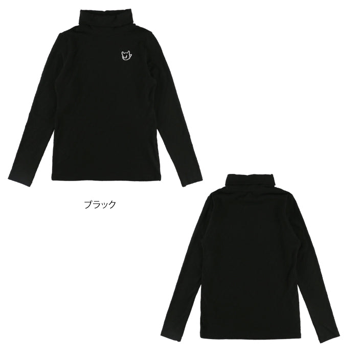 WAAC ワック レディース WOMENS ロゴエンボス起毛JQD 長袖モックネック 072234080