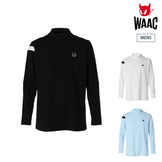 WAAC ワック メンズ MENS ハイゲージカノコ 長袖モックネック 吸水速乾性/UVカット性 072242010
