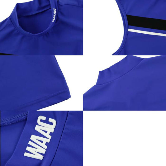 WAAC ワック ゴルフ半袖シャツ ゴルフウェア レディース WOMENS Carvicoスムース ノースリーブモックネック イタリア製高機能素材 速乾 UVカット 型崩れしにくい アンチピリング 軽量 イージーケア