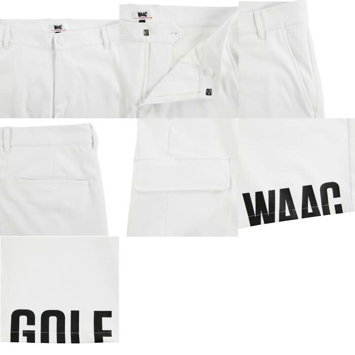 【30%OFF SALE】WAAC ワック メンズ MENS ドビーストレッチ ハーフパンツ 多機能素材 防透け ストレッチ UVカット 接触冷感 072242440
