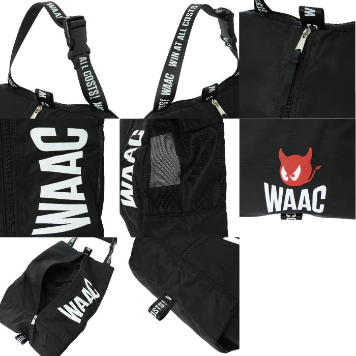 WAAC ワック ゴルフシューズバッグ メンズ レディース UNISEX シューズケース 軽量 出し入れしやすい 072242822