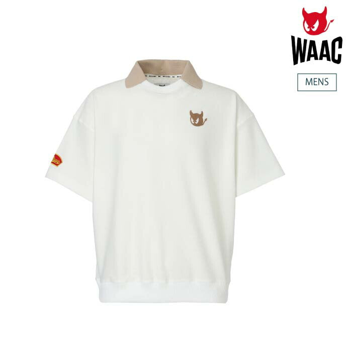 WAAC ワック ゴルフウェア メンズ MEN トリコットサッカーシャツ