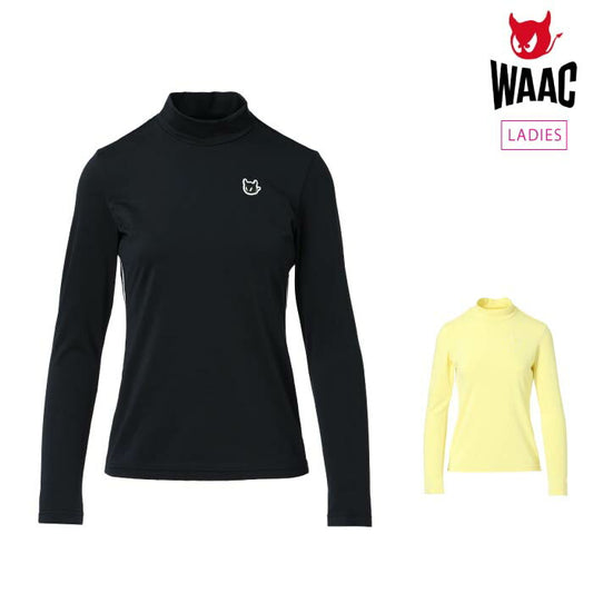 WAAC ワック ゴルフウェア レディース WOMEN サイドラインモックネック ストレッチ 吸水速乾 072252064