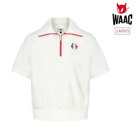 WAAC ワック ゴルフウェア レディース WOMEN オーロラハーフジップ 薄手 ストレッチ 接触冷感 072252072