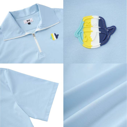 WAAC ワック ゴルフウェア レディース WOMEN オーロラハーフジップ 薄手 ストレッチ 接触冷感 072252072