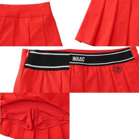 WAAC ワック ゴルフウェア レディース WOMEN アシンメトリープリーツスカート 072252370