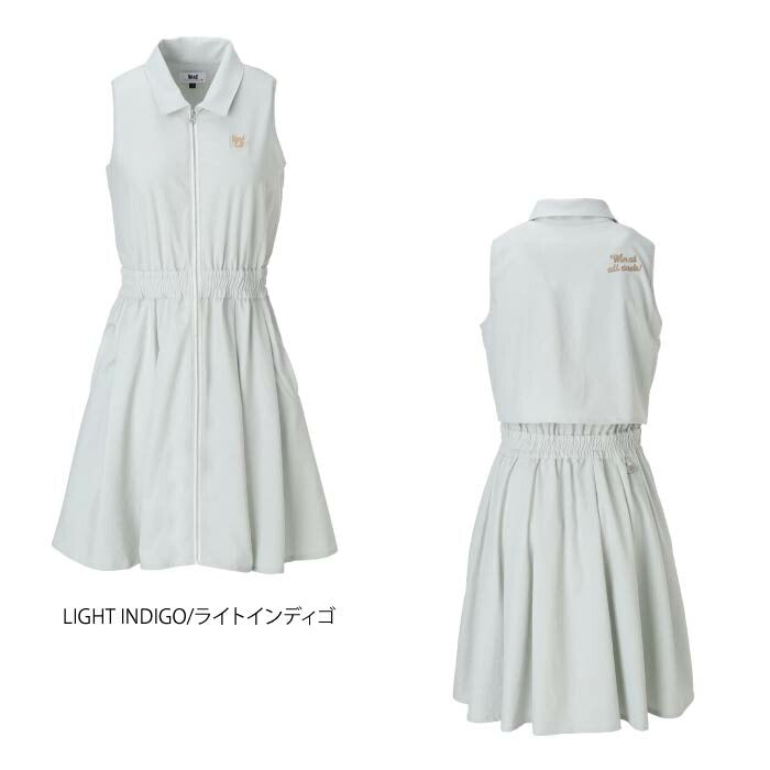 WAAC ワック ゴルフウェア レディース WOMEN デニムライクワンピース 2WAYストレッチ 072252580