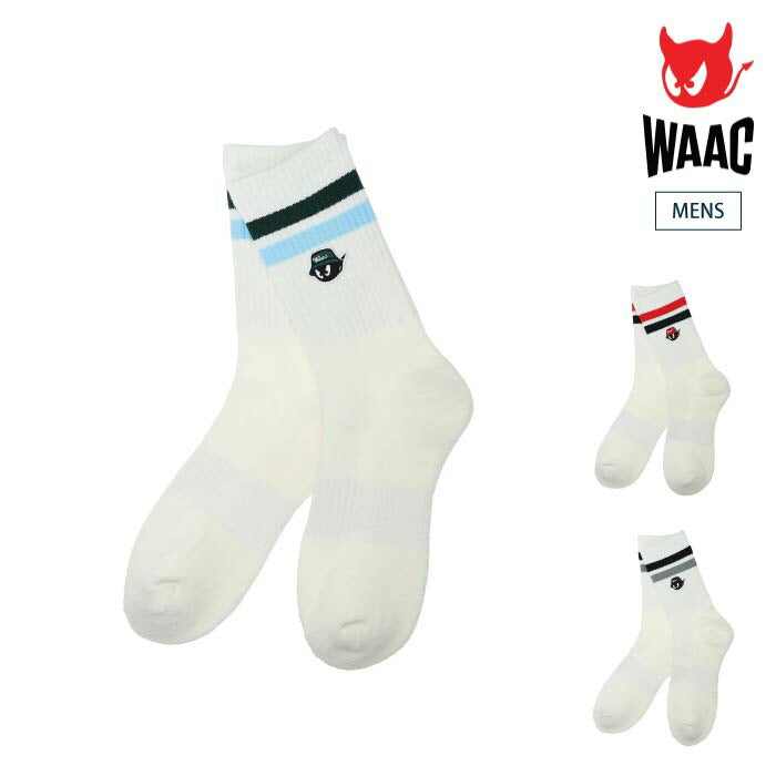 WAAC ワック ゴルフウェア メンズ MEN ミドルソックス 吸水速