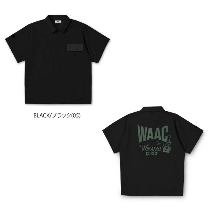 WAAC ワック メンズ ゴルフ MEN ミニリップエアーポロシャツ COOLDOTS 高機能素材 撥水 2WAYストレッチ 防シワ ウォッシャブル 072254011