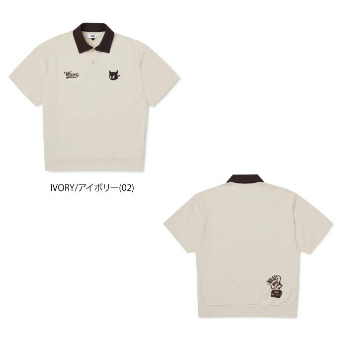 WAAC ワック ゴルフウェア メンズ MEN ライトストレッチポンチポロシャツ ストレッチ UVカット ウォッシャブル セットアップ対応 072254013