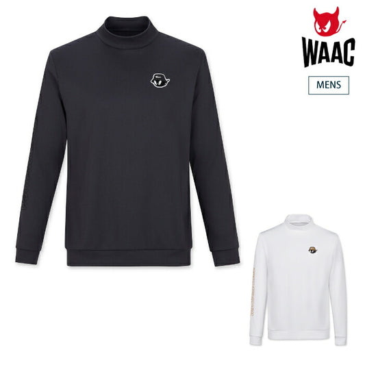 WAAC ワック ゴルフウェア メンズ MEN ファンクショナルスムースモックネック 長袖シャツ ストレッチ性 吸水速乾機能 UVカット機能 手洗い可能 072254014