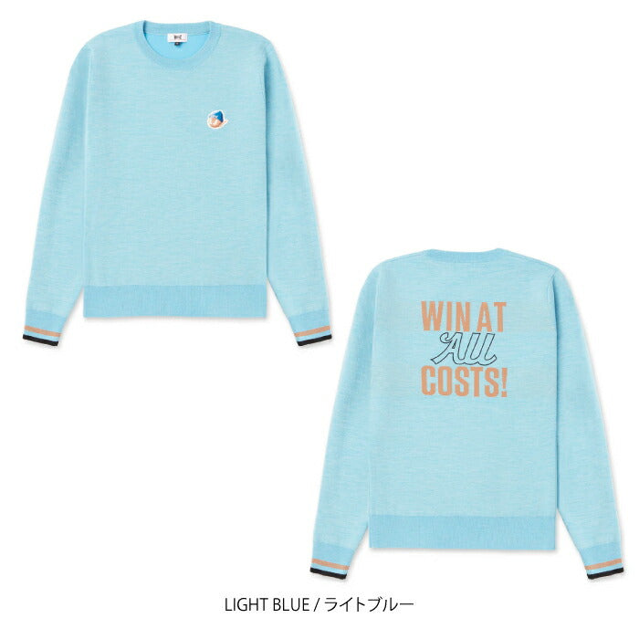 WAAC ワック ゴルフウェア メンズ MEN ダブルフェイススウェットライクニットプルオーバー セーター ストレッチ 新感覚 072254041