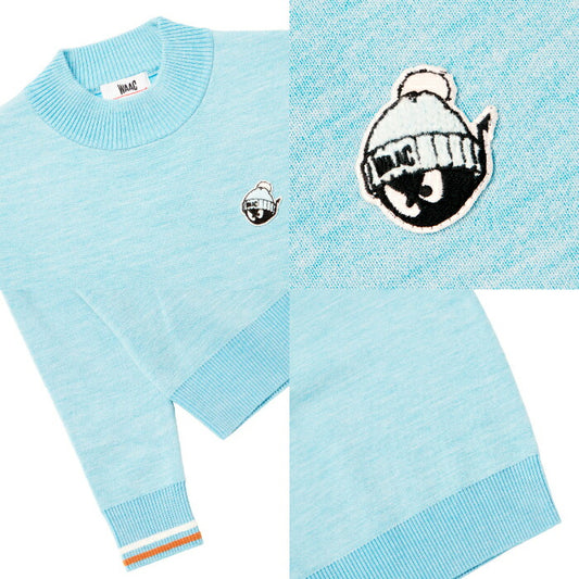 WAAC ワック ゴルフウェア レディース WOMEN ダブルフェイススウェットライクニットプルオーバー セーター ストレッチ 新感覚 072254091