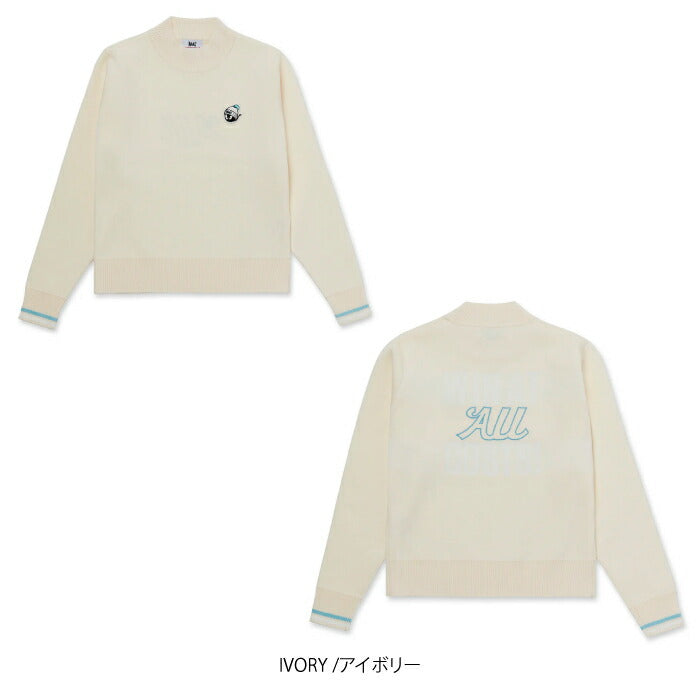 WAAC ワック ゴルフウェア レディース WOMEN ダブルフェイススウェットライクニットプルオーバー セーター ストレッチ 新感覚 072254091