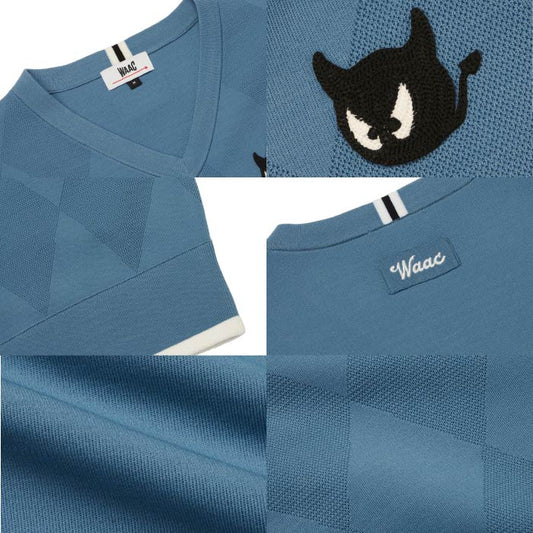 WAAC ワック ゴルフウェア メンズ MEN ライトウェイトニットベスト アーガイル柄 軽量 ダブルジャカード編み ストレッチ性 はっ水機能 手洗い可能 存在感 072254721