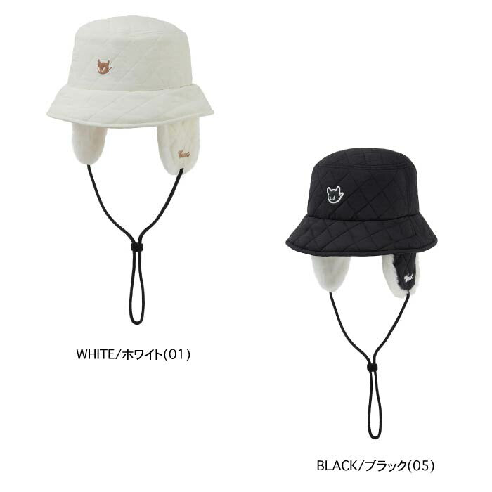 WAAC ワック ゴルフウェア メンズ レディース UNISEX イヤーフラップバケットハット 防寒 耳当て取り外し可能 072254833
