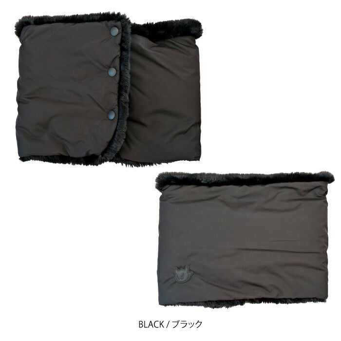 WAAC ワック ゴルフウェア レディース WOMEN ネックウォーマー リバーシブル 布帛×ファー 異素材コンビ 防寒 072254850