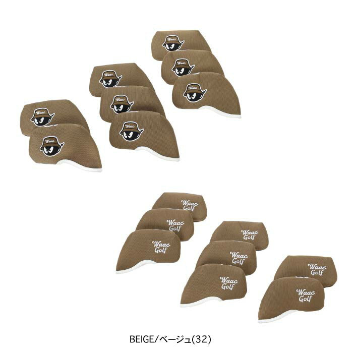 WAAC ワック メンズ レディース ゴルフ UNISEX CITY LINE アイアンカバー セット 専用ボックス付き 072254864