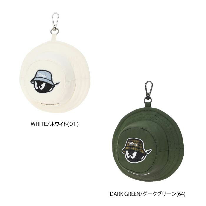 WAAC ワック ゴルフウェア メンズ レディース UNISEX バケットハットボールポーチ ダークグリーン BUCKET WAACKY 映え フック付き ギフトに最適 072254870