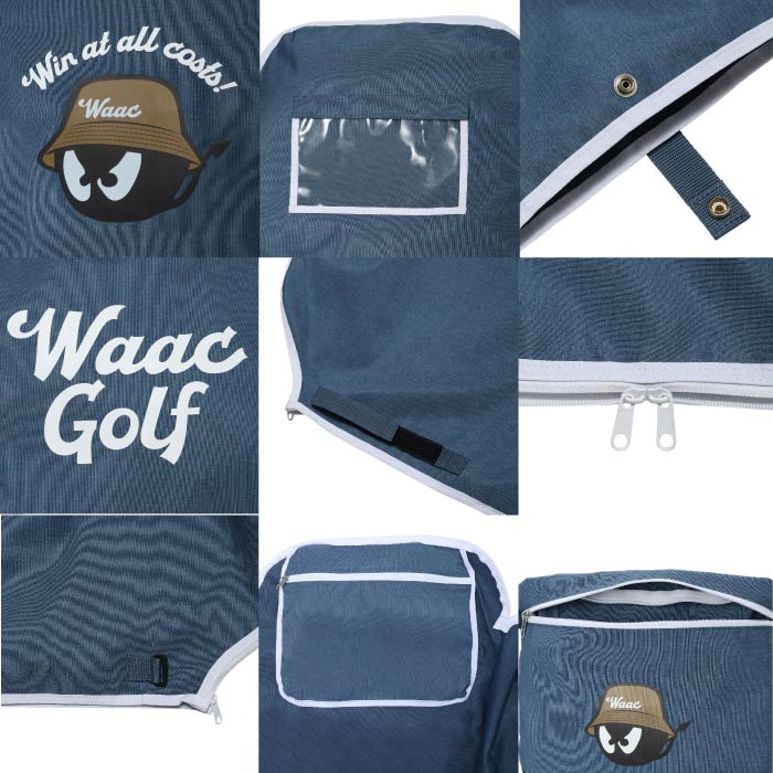 WAAC ワック ゴルフウェア メンズ レディース UNISEX ポケッタブルトラベルカバー シンプル WAACKY ポケッタブル仕様 快適 ゴルフ旅 072254873