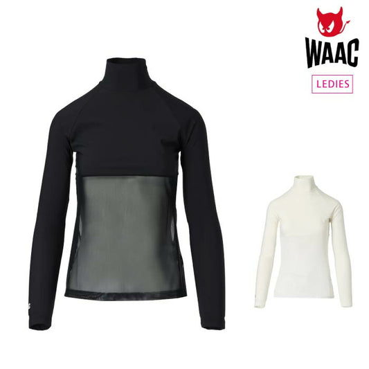 WAAC ワック ゴルフウェア レディース WOMEN ライトナイロンモックネックインナー 接触冷感 UVカット 072259050