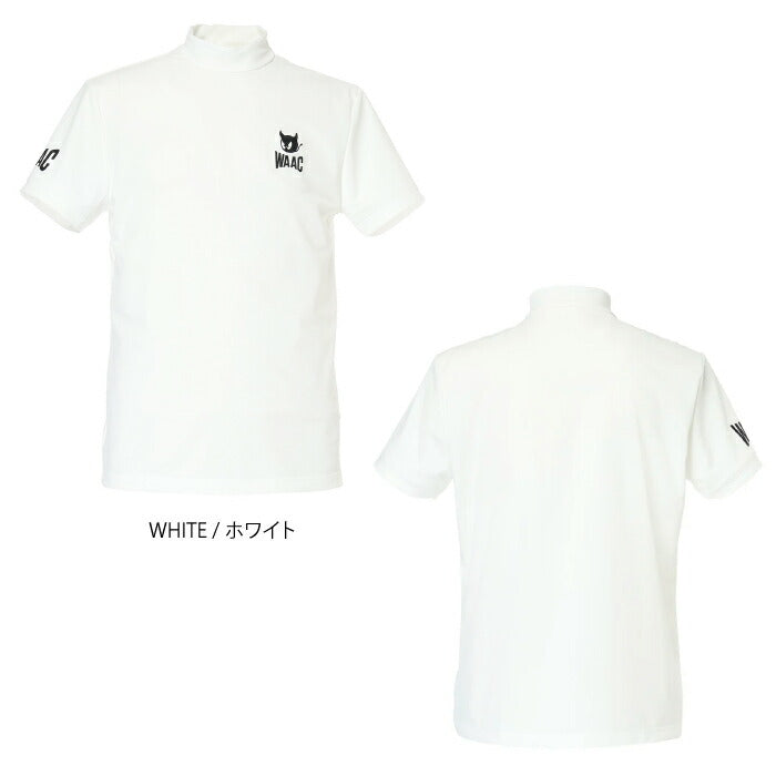 WAAC ワック ゴルフウェア メンズ MEN ECO NYLON モックネック 半袖シャツ ストレッチ UVカット 072262001