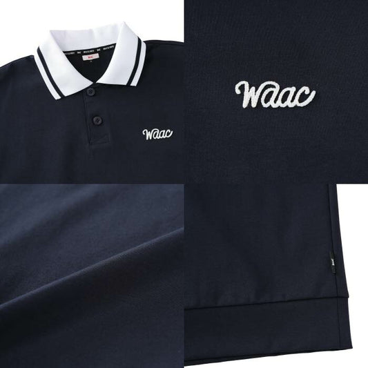 WAAC ワック ゴルフウェア メンズ MEN ライトストレッチポンチ ポロシャツ UVカット ゆとりのあるサイズ設計 072262020