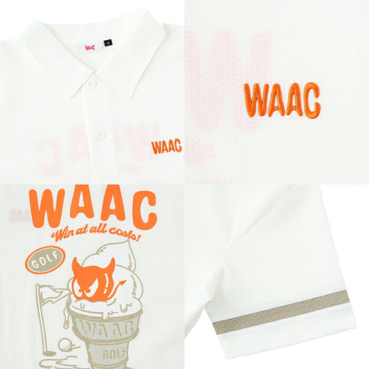 WAAC ワック ゴルフウェア メンズ MEN MEN シアサッカー ポロシャツ 半袖ポロシャツ ストレッチ性 はっ水 072262040
