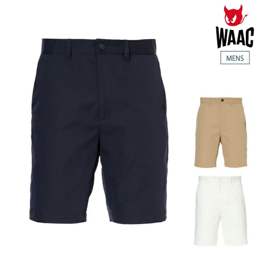 WAAC ワック ゴルフウェア メンズ MEN スパンライク チノハーフパンツ はっ水加工 ストレッチ 072262420