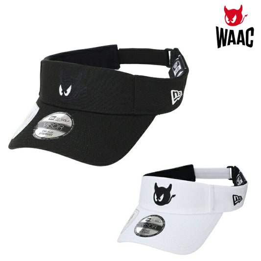 WAAC ワック ゴルフウェア メンズ レディース UNISEX NEW ERA×WAAC マーカー付きバイザー NEW ERAコラボレーション 軽量 通気性 オリジナルマーカー付 072262831